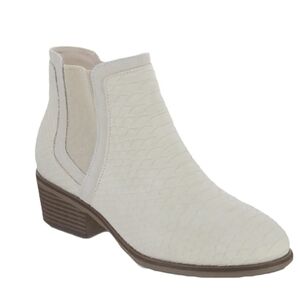 MIA AMORE Talya Bootie ln Ivory Python Size:11 New
